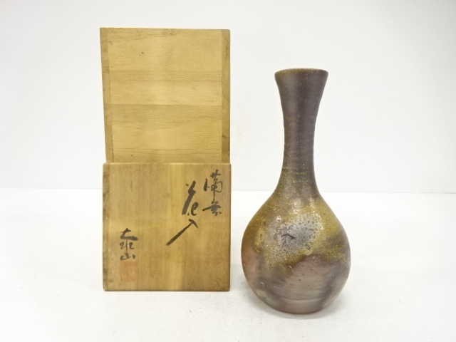 JAPANESE TEA CEREMONY / BIZEN WARE HANAIRE FLOWER VASE